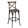 thumbnail image 1 of ACME Zaire Bar Stool in Walnut and Antique Black, 1 of 2