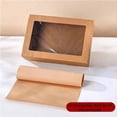 thumbnail image 3 of zanvins Sales Disposable Picnic Box Kraft Paper Lunch Box Paper Foldable, 3 of 6