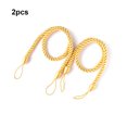 thumbnail image 1 of stanreset 1/2/3/5 2 Pieces Household Hotel Polyester Curtain Holdback Living Room Drape Tieback Draperies Decorative Holder Waved Rope Gold 1 Pc, 1 of 6
