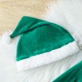 thumbnail image 2 of Robe de Père Noël Rouge à Manches Longues en Tulle pour Fillettes avec Chapeau, 2 of 6