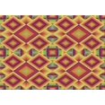 thumbnail image 1 of Ahgly Company Tapis d'Intérieur Rectangulaire Transitionnel Jaune Lavable à la Machine, 7 Pieds x 9 Pieds, 1 of 7