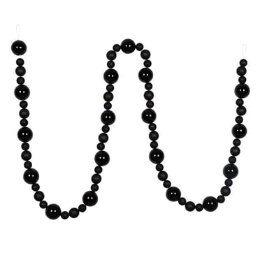 Vickerman N181717 9 ft. Black Assorted Ball Garland