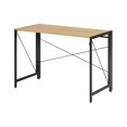 thumbnail image 4 of Space Solutions 43 inch Metal Folding Home Office Desk Black/Teak, 4 of 12