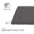 thumbnail image 3 of Kali 6 inch Thermobonded High Density Polyester Fill Futon Mattress, Full, 3 of 6