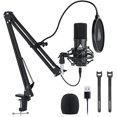 thumbnail image 1 of MAONO Kit de Microphone USB Podcasting (AU-A04) /noir / Boîte Ouverte, 1 of 6