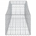 thumbnail image 3 of vidaXL Arched Gabion Baskets 2 pcs 200x50x40/60 cm Galvanised Iron, 3 of 4