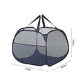 thumbnail image 3 of Mesh Laundry Hamper, Wide Opening With Side Pocket, Breathable Sturdy Foldable Space Saving, For Laundry Clothes Storage, Portable Travel Companion, Easy To Store, 3 of 7