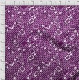 thumbnail image 4 of oneOone Cotton Poplin Purple Fabric Kids Craft Projects Decor Fabric Printed By The Yard 56 Inch Wide, 4 of 4