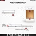 thumbnail image 4 of Rev-A-Shelf Kitchen Cabinet Pull Out Shelf Organizer, 18 x 22 In, 5WB1-1822CR-1, 4 of 9