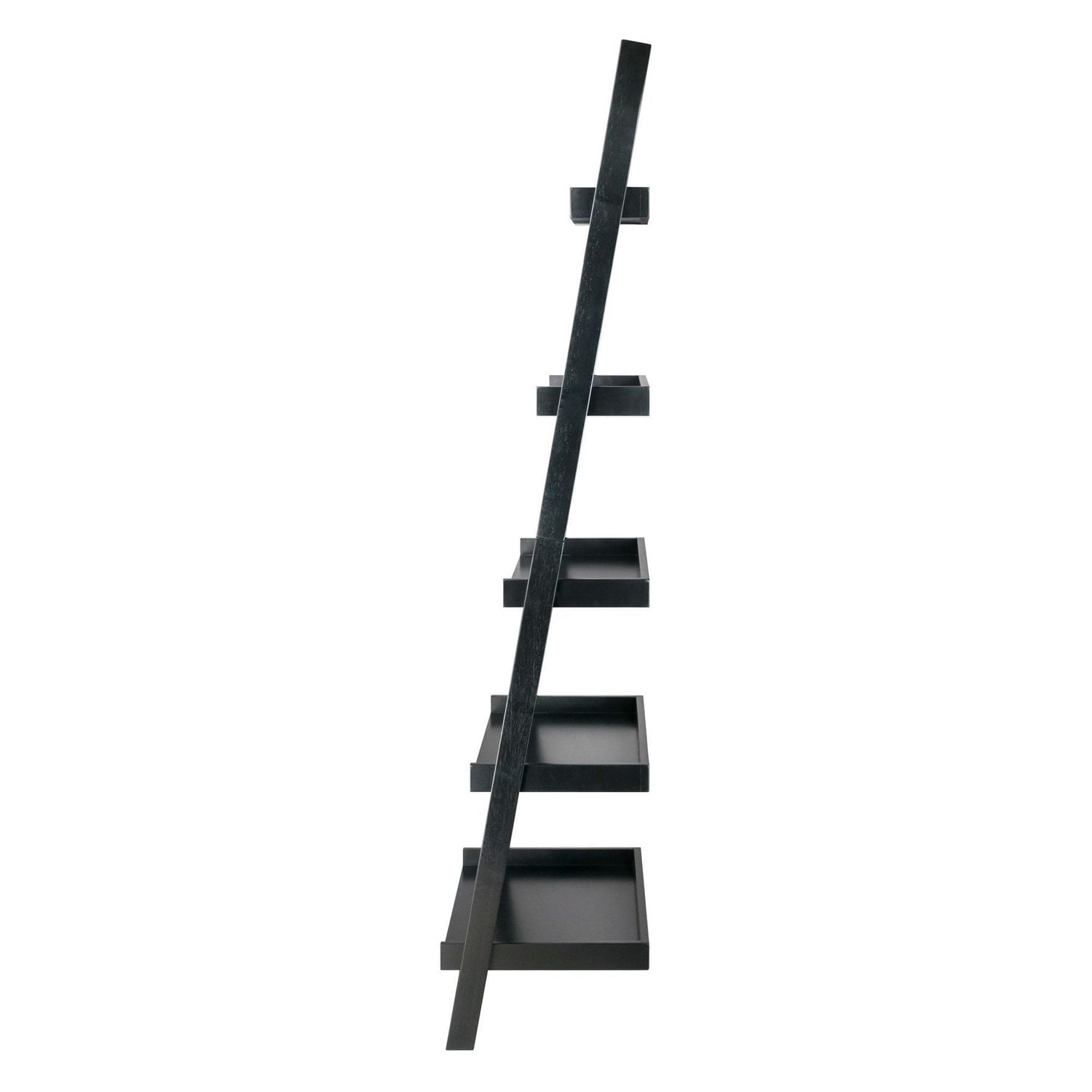 Winsome Bellamy  Leaning Shelf Black Finish