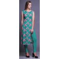 thumbnail image 4 of Bimba Sleeveless Printed Summer Kurti Straight Tunic DressesForWomen, 4 of 6
