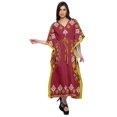 thumbnail image 3 of Moomaya Kaftan de Plage, Paréo de Bikini, Robe Longue Maxi Caftan pour Femmes, 3 of 6