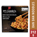P.F. Chang’s Home Menu Pork Dan Dan Noodles Bowl Frozen Dinner, Lo mein noodle bowl with pork, shiitake mushrooms, onions and sesame seeds in sauce, Dan Dan Noodles Frozen Meal, 312g