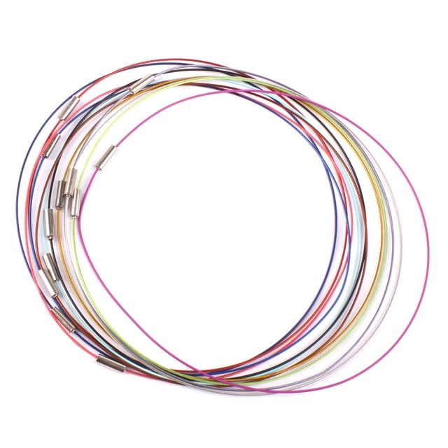 12x Screw Clasp Wire Memory Choker Necklace For Jewelry Making Girls Crafts