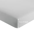 thumbnail image 2 of Marina Decoration 600 Thread Count Ultra Soft Deep Pocket Hotel Standard Solid Bedding Long Staple Percale Cotton All Season Sheet Set with Pillowcase, 2 of 7