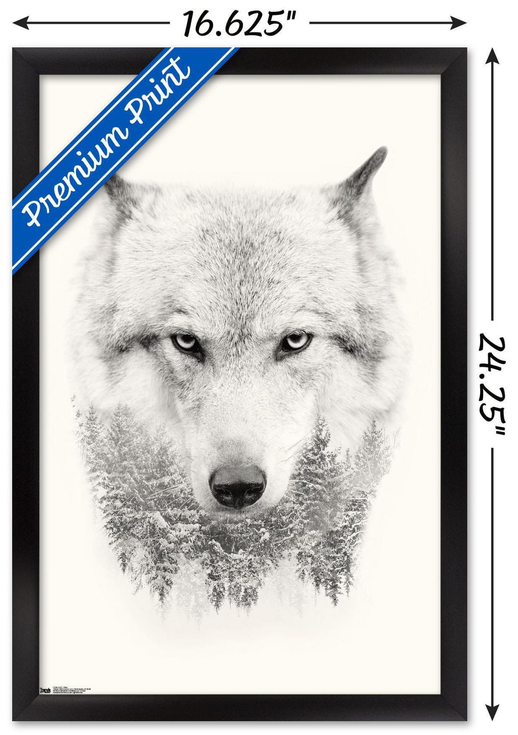 Wolf - Trees Wall Poster, 22.375" x 34"