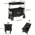 thumbnail image 2 of 1 Pack, Sekey Cargo Cart Heavy Duty Foldable, Covered Collapsible Cart with Minimal, 2 of 4
