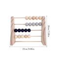 thumbnail image 4 of Wood Abacus Toy Beads Counting Playthings Simple Design Home School Wood Early Education Math Learning Toys Educational Prop Home Decoration Blue, 4 of 6