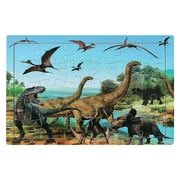 LSLJS Wooden 30 Piece Puzzle Children's Dinosaur Plane Puzzle Baby's Early Learning Intelligent Building Block Toy