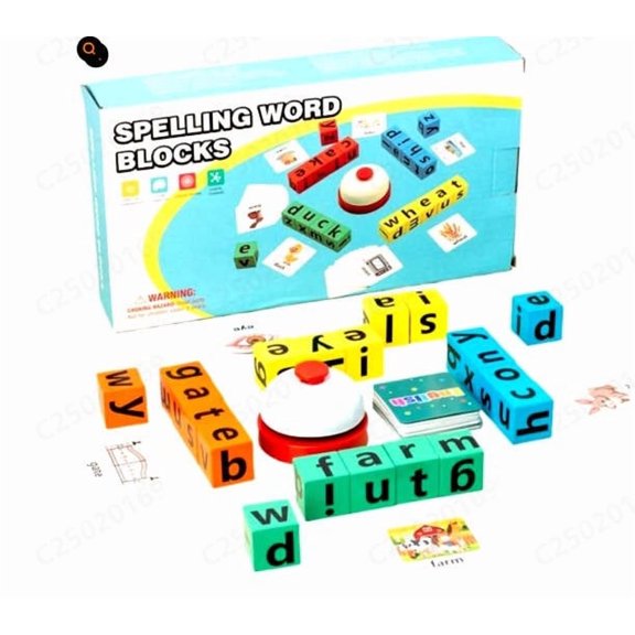 Aodebiao Jeu de dés de Mots pour Adultes et Famille, Jeu de Société de dés de Lettres Rapide, Jeu d'Orthographe de Stratégie, Jeux de Voyage et de Fête, dés de Mots Croisés Casse-Tête, Jeu de Construction de Vocabulaire