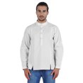 thumbnail image 1 of Atasi Chemise Henley Indienne pour Homme à Manches Longues, Décontractée, Col Mandarin, Courte Kurta, 1 of 7