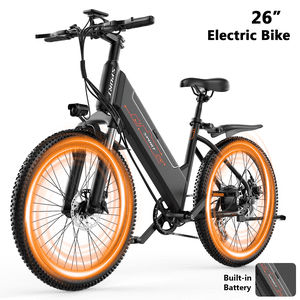 F26-1500W Off-Road Electric Bike, 26" Tire 55 Miles Electric Bike,48V 10.5 Internal Battery, Top Speed 30MPH, Professional 7 Speed ，Adult Electric bicycle，UL2849