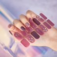 thumbnail image 1 of 1Set Gel Nail Stickers Full Nail Wraps Semi Cured Gel Nail Polish Strips Glit UK, 1 of 9
