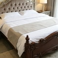 thumbnail image 2 of Dvumao 1pc Solid Bed Runner 70.87x17.72 Inch Stretch Bed Scarf Protector, 2 of 6