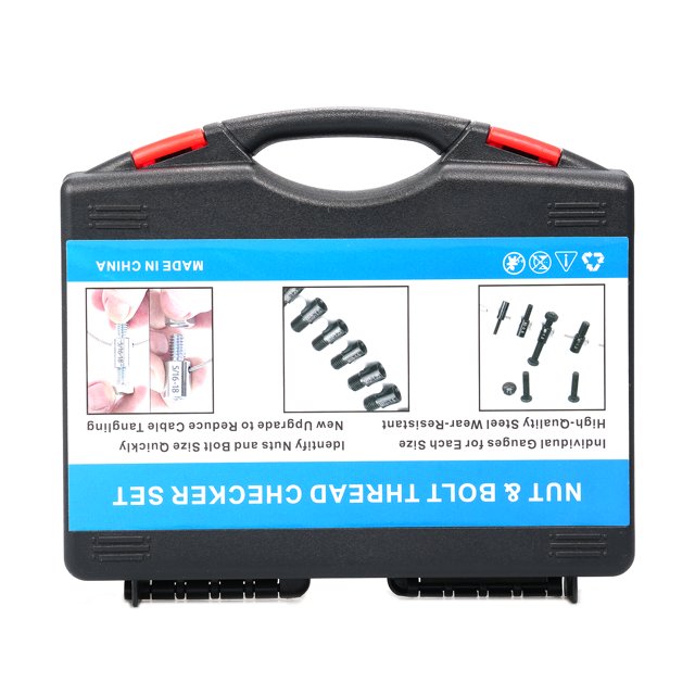 Thread Checker,Male/female 14 And Bolt Checker And Identifier Suitable Checker And Bolt And 12 Bolt 14 Inch 26pcs Male/female Identifier Box Checker Or 26pcs Identifier Or 14