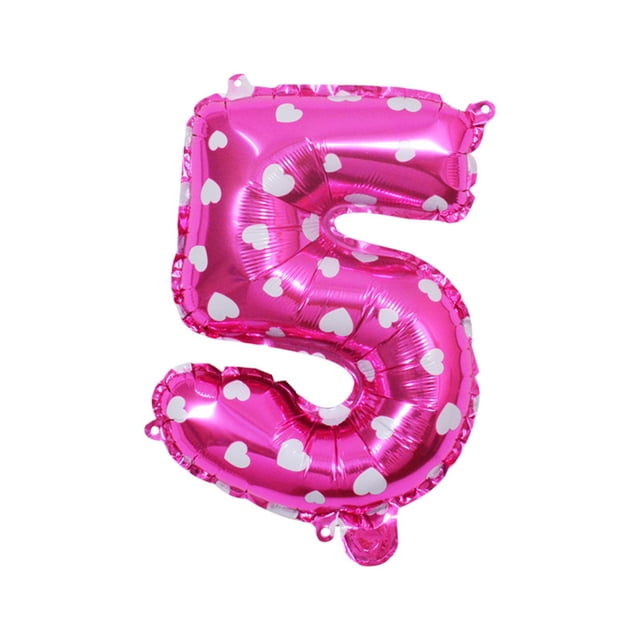 VONKY Easy Balloons For Widely Application In Letter Birthday Party Decorations Durable And Reliable Pink,5 16 inch