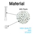 thumbnail image 2 of Langgg Plastic Pool Joint and Rubber Seals Metal Frame Pools Replacement Parts white 2.36 inch 12 pcs, 2 of 6