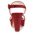 thumbnail image 3 of BLISSFUL STEP Women's Slingback Platform Chunky Heeled Sandals, 3 of 6