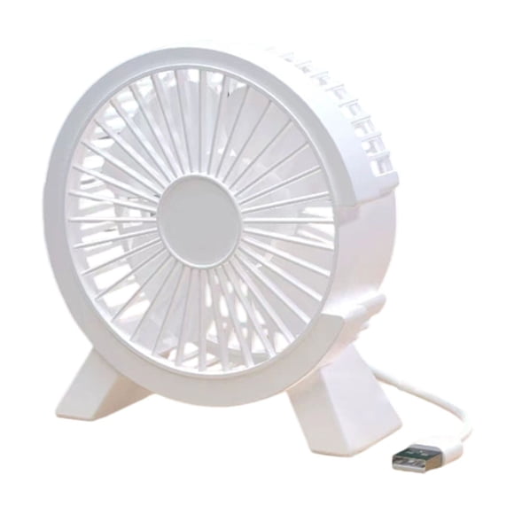 Desk Fan Quiet Plug In Small Fan for Office Home With USB Power 15 cm x 15 cm Size 200 g Weight