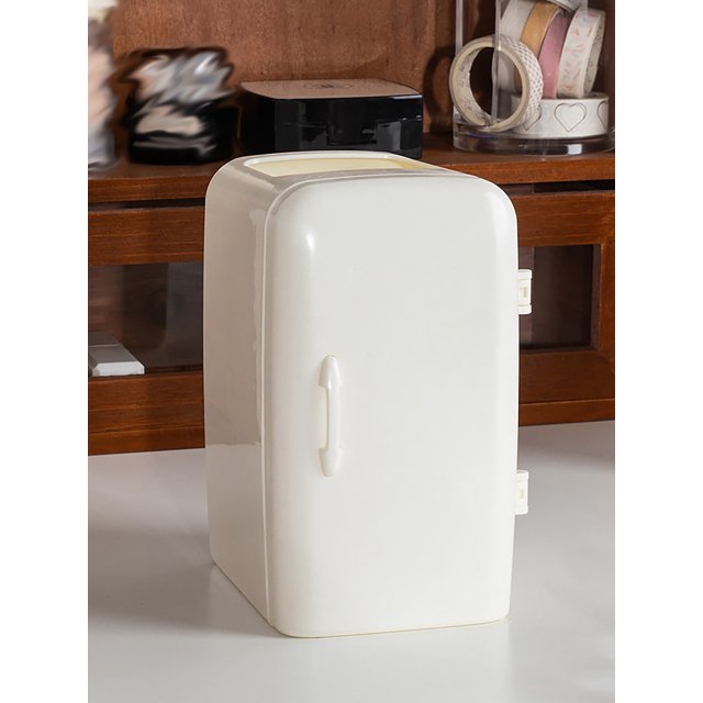 Cute Refrigerator-Shaped Pen Holder - Perfect For Student Desks and Office Organization