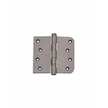 Brass Door Hinge 4″x4″x2.5mm – Satin Nickel & Black Matte | Ball Bearing | Flat Tip | Heavy Duty Single Piece