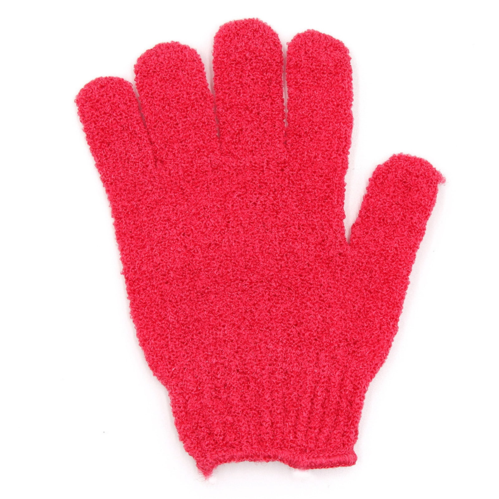 Gant Exfoliant Mitt Gant Exfoliant Polyester Design à 5 Doigts Gant de Lavage Corporel pour Profond