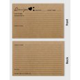 thumbnail image 3 of Inkdotpot 4x6 Inch Recipe Cards (Set of 50) , Thick Double Sided Premium Card Stock- Modern Style Kraft Recipe Notecards for Weddings- Bridal- Baby Shower - Classic Theme, 3 of 6
