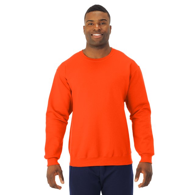 Jerzees Adult NuBlend Crew Neck Sweatshirt, 2X, Burnt Orange