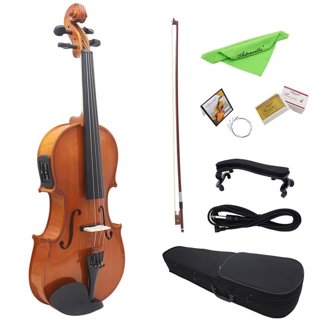 Amdohai Violon à Égaliseur Acoustique Naturel 4/4 Pleine Grandeur, Violon Fidget Uni