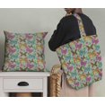 thumbnail image 5 of Soimoi Moss Georgette Fabric Stripes & Butterfly Decor Fabric Printed Yard 42 Inch Wide, 5 of 5