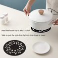 thumbnail image 4 of Silicone Trivets for Hot Pots and Pans Silicone Trivet Mat Set with 3 Carved Patterns Hot Pot Holder Hot Pads Kitchen Pans and Pots Set Hot Pads Pot Holders, 4 of 6