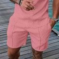 thumbnail image 1 of TopLLC Mens Shorts, Men pants Men's Cotton Elastic Drawstring Color Sports Pocket Shorts, 1 of 6