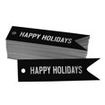thumbnail image 1 of Inkdotpot Real Silver Foil Happy Holiday Tags Favor Hang Paper Tags 50 Pieces, 1 of 6