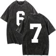 thumbnail image 1 of Pisexur 67 Chandail Col Rond Drôle Six Sept 6 7 Mème Gén Alpha Argot T-Shirt Noir,4TG, 1 of 7