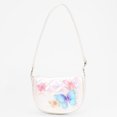 thumbnail image 1 of Claire's Shoulder Bag Shimmering White Multicolored Butterflies, 1 of 2