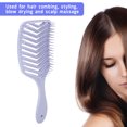 thumbnail image 3 of Vent Brush, Styling Tool Paddle Detangling Brush Curved Portable  for Curly Hair for Home Salon, 3 of 8