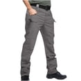 thumbnail image 2 of Lenago Plus Size Cargo Sweatpants Men's Pants Multiple Pockets Cargo Trousers Work Wear Combat Safety Cargo Pocket Slim-Fit Stretch Cargo Pants on Clearance, 2 of 8