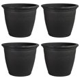 thumbnail image 1 of Sunnydaze Jardinière d'Extérieur à Double Paroi Résistante aux Intempéries en Anjelica - 24 Pouces - Fini Noir Mat, 1 of 10
