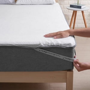 Cooling Gel Mattress Topper, Hypo-Allergenic Ventilated Design, Memory Foam for Back Pain Relief, CertiPUR-US Certified Queen Size Mattress Pad Cover