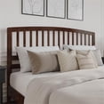 thumbnail image 2 of Pemberly Row Contemporary Mission-Inspired King Wood Headboard in Walnut, 2 of 9